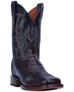 Dan Post Men's Kingsly Caiman Leather Western Boots - Broad Square Toe -Dan Post 2000286036 200 P1
