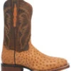 Dan Post Men's Kershaw Exotic Ostrich Skin Western Boots - Broad Square Toe -Dan Post 2000337937 280 P2