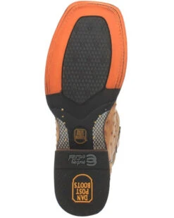 Dan Post Men's Kershaw Exotic Ostrich Skin Western Boots - Broad Square Toe -Dan Post 2000337937 280 P6