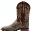 Dan Post Men's Elephant Print Western Performance Boots - Broad Square Toe -Dan Post 2000338062 235 P4