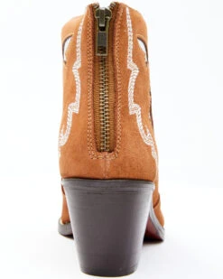 Dan Post Women's Embroidered Inlay Suede Fashion Booties - Pointed Toe -Dan Post 2000340412 280 P5