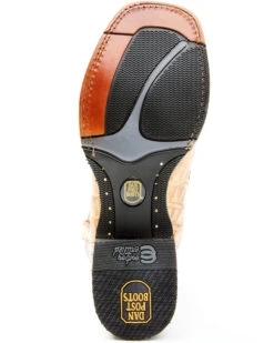 Dan Post Men's Tan Caiman Belly Western Boots - Broad Square Toe -Dan Post 2000344179 280 P7