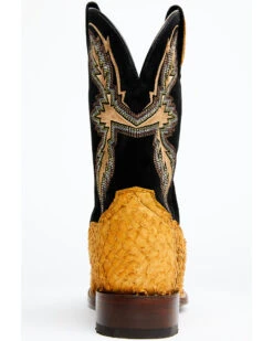 Dan Post Men's Exotic Sea Bass Skin Western Boots - Broad Square Toe -Dan Post 2000349222 200 P5