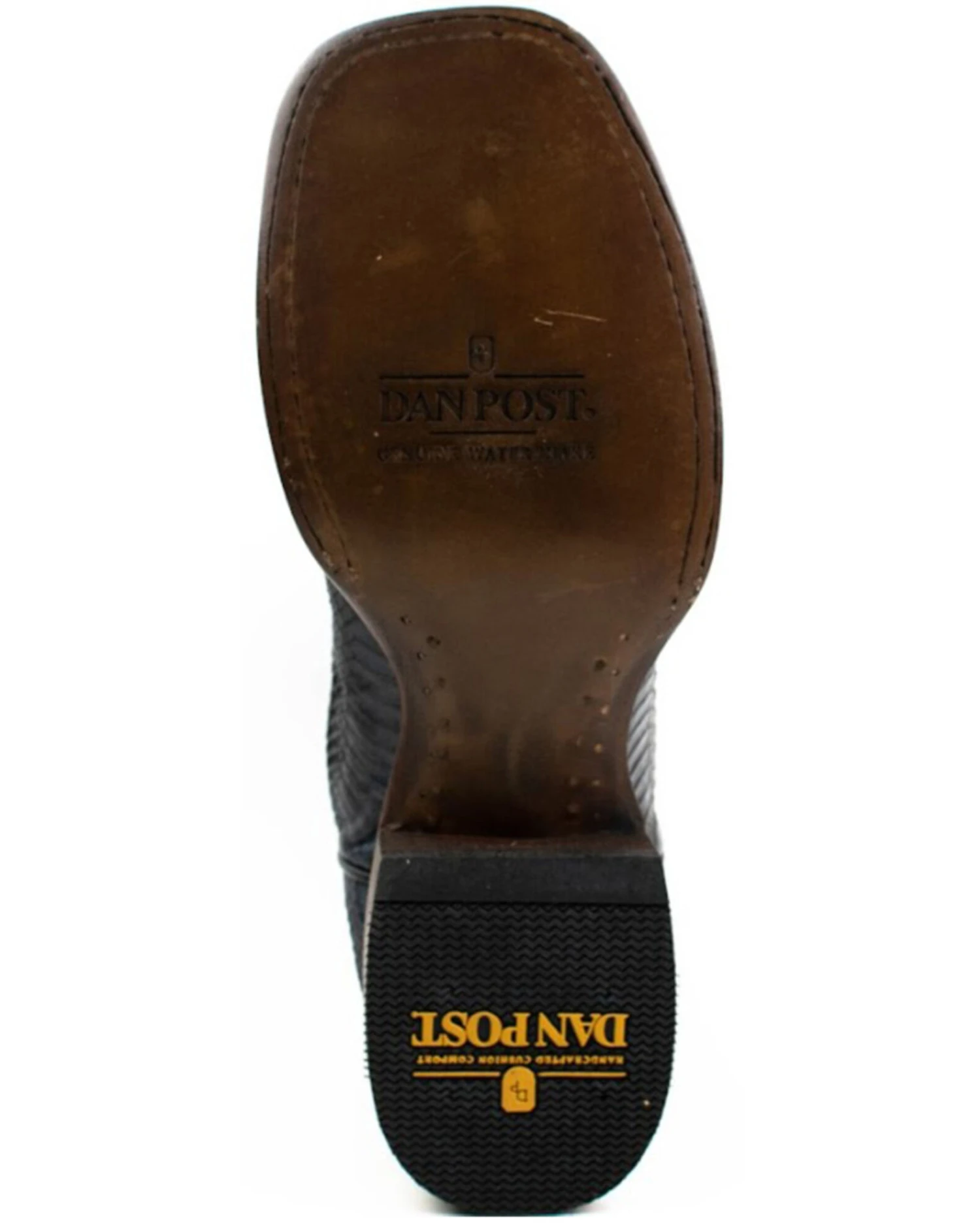 Dan Post Men's Water Snake Exotic Western Boots - Broad Square Toe 3 Dan Post Men's Water Snake Exotic Western Boots - Broad Square Toe