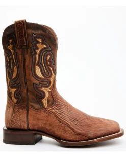 Dan Post Men's Shark Suede Coganc Exotic Western Boots - Broad Square Toe -Dan Post 2000354885 235 P2