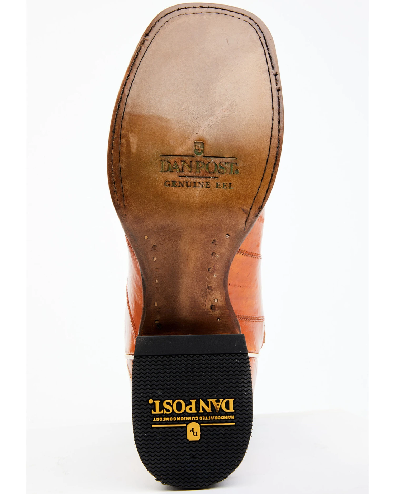 Dan Post Men's Camel Eel Exotic Western Boots - Broad Square Toe 3 Dan Post Men's Camel Eel Exotic Western Boots - Broad Square Toe