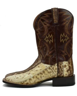 Dan Post Men's Karung Snake Brown Exotic Western Boots - Broad Square Toe -Dan Post 2000366820 200 P3