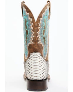 Dan Post Men's Natural Back Cut Python Exotic Western Boots - Broad Square Toe -Dan Post 2000366823 900 P5