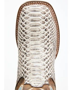 Dan Post Men's Natural Back Cut Python Exotic Western Boots - Broad Square Toe -Dan Post 2000366823 900 P6