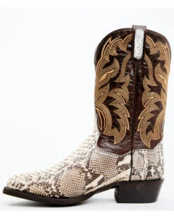 Dan Post Men's Natural Back Cut Python Exotic Western Boots - Medium Toe -Dan Post 2000366825 900 P3
