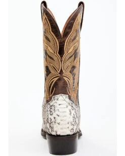 Dan Post Men's Natural Back Cut Python Exotic Western Boots - Medium Toe -Dan Post 2000366825 900 P5