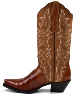 Dan Post Women's Eel Peanut Exotic Western Boot - Snip Toe -Dan Post 2000367478 200 P3