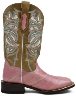 Dan Post Women's Eel Exotic Western Boots - Broad Square Toe -Dan Post 2000367482 650 P2
