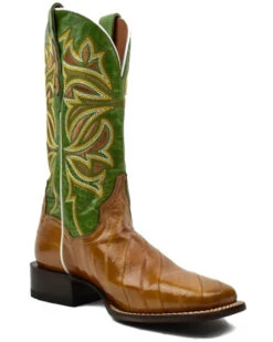 Dan Post Women's Exotic Eel Skin Western Boot - Broad Square Toe -Dan Post 2000367483 300 P1