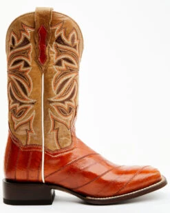 Dan Post Women's Peanut Exotic Eel Western Boot - Broad Square Toe -Dan Post 2000367485 200 P2