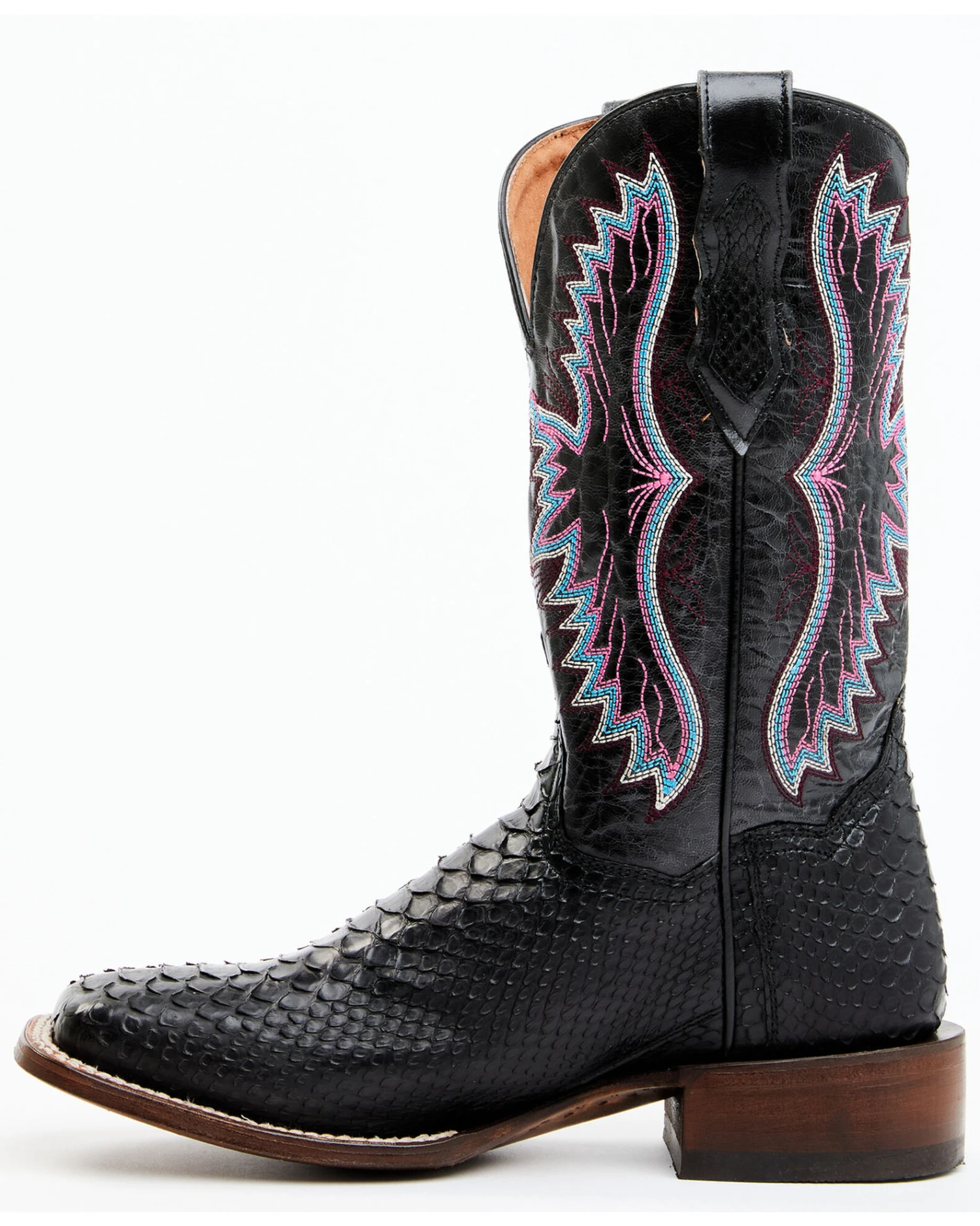 Dan Post Women's Back Cut Python Exotic Western Boot - Broad Square Toe 4 Dan Post Women's Back Cut Python Exotic Western Boot - Broad Square Toe - Image 2