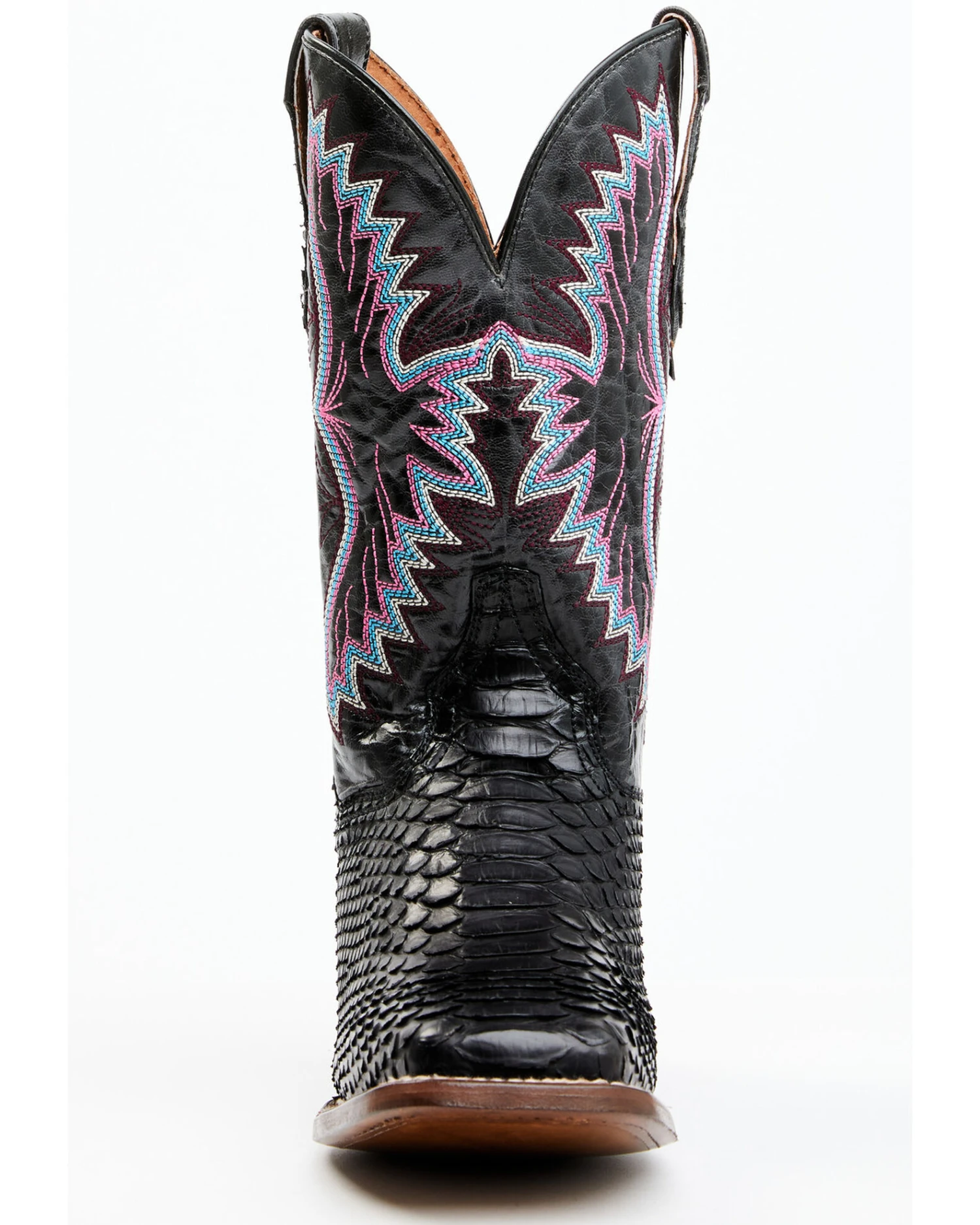 Dan Post Women's Back Cut Python Exotic Western Boot - Broad Square Toe 5 Dan Post Women's Back Cut Python Exotic Western Boot - Broad Square Toe - Image 3