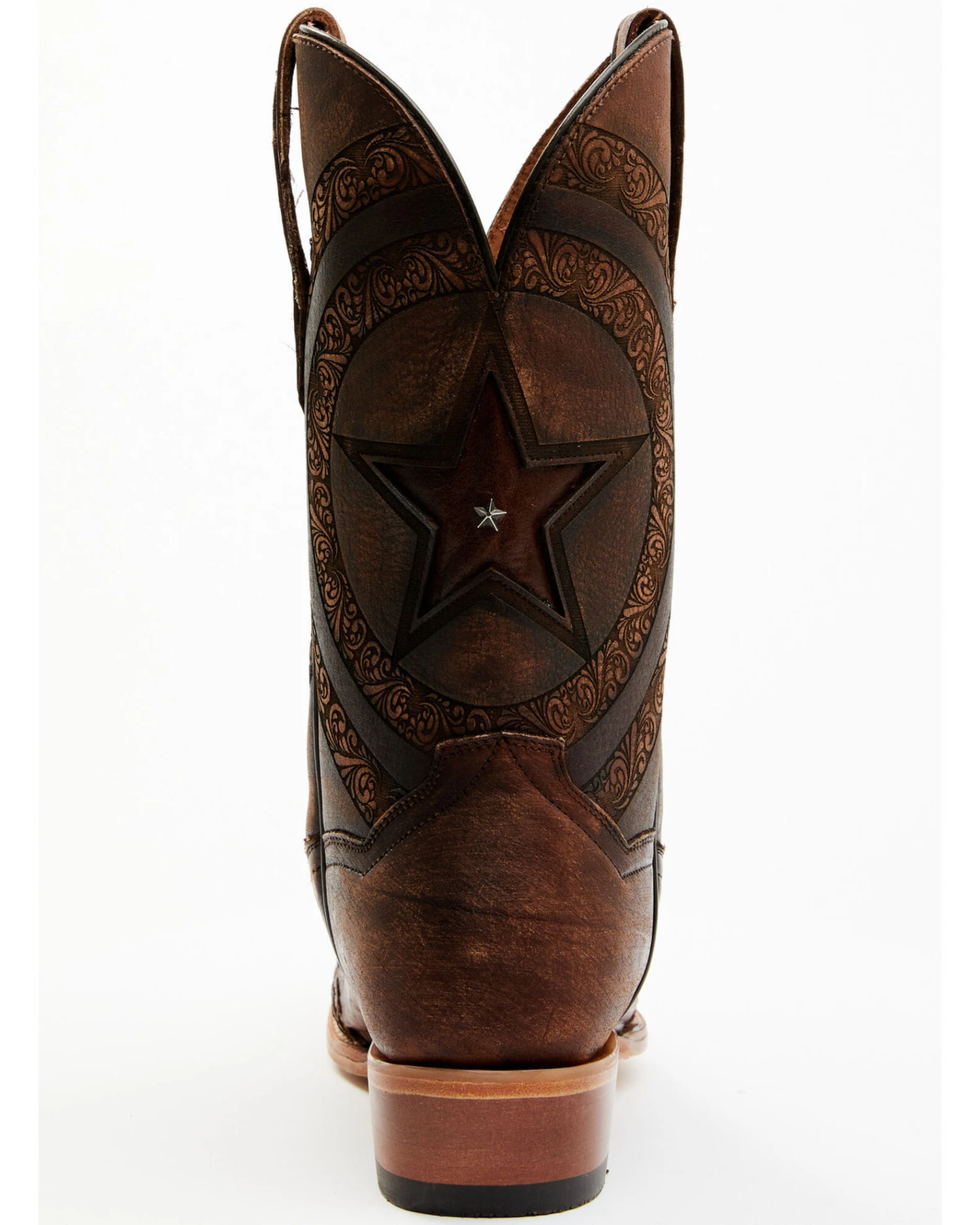 Dan Post Men's Embossed Star & Studded Basketweave Western Leather Boots - Snip Toe 3 Dan Post Men's Embossed Star & Studded Basketweave Western Leather Boots - Snip Toe