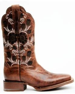 Dan Post Women's Athena Floral Embroidered Western Performance Boots - Broad Square Toe -Dan Post 2000371101 280 P2