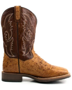 Dan Post Men's Saddle Hand Quill Ostrich Western Boots - Broad Square Toe -Dan Post 2000375985 280 P2