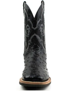 Dan Post Men's Exotic Ostrich Full Quill Western Boots - Broad Square Toe -Dan Post 2000375988 001 P4