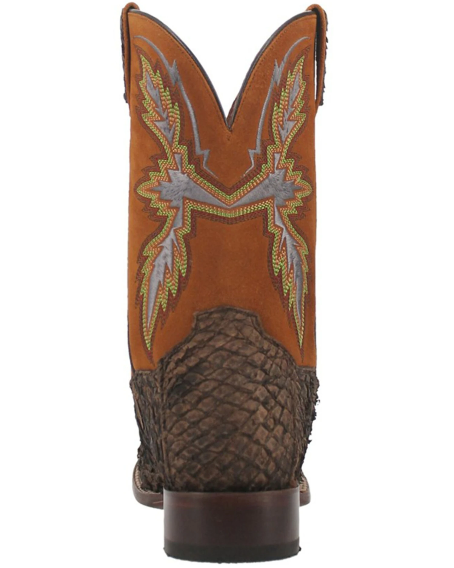 Dan Post Men's Dorsal Sea Bass Exotic Western Boots - Broad Square Toe 5 Dan Post Men's Dorsal Sea Bass Exotic Western Boots - Broad Square Toe - Image 3