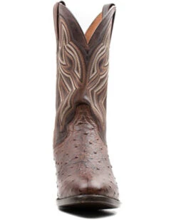 Dan Post Men's 12" Hand Quill French Exotic Western Boots - Medium Toe -Dan Post 2000381738 220 P4