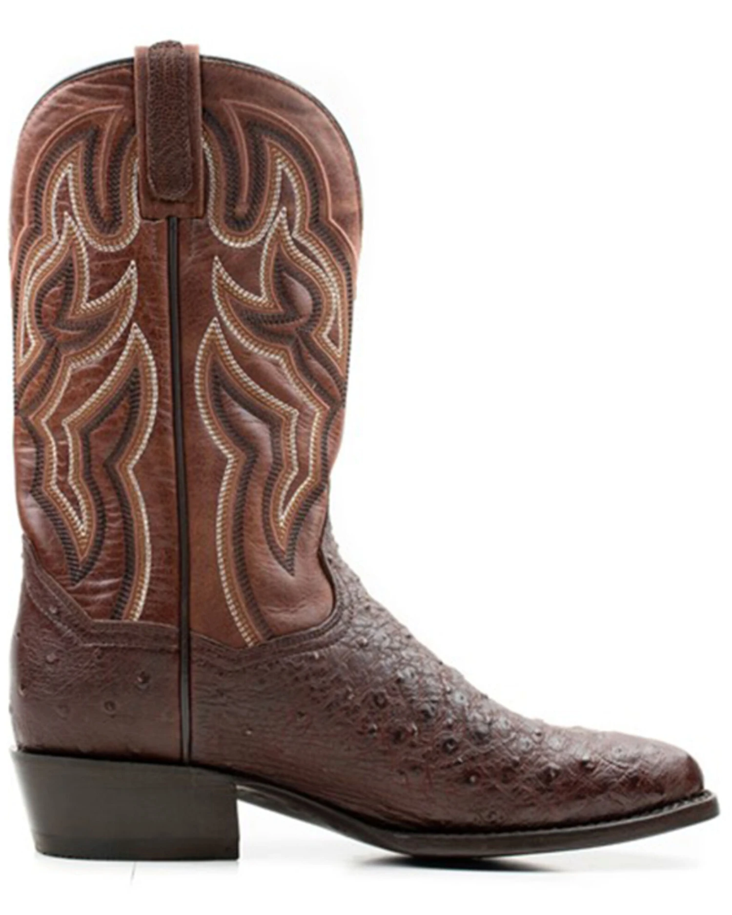 Dan Post Men's 12" Hand Ostrich Quill Exotic Western Boots - Medium Toe 7 Dan Post Men's 12" Hand Ostrich Quill Exotic Western Boots - Medium Toe - Image 5