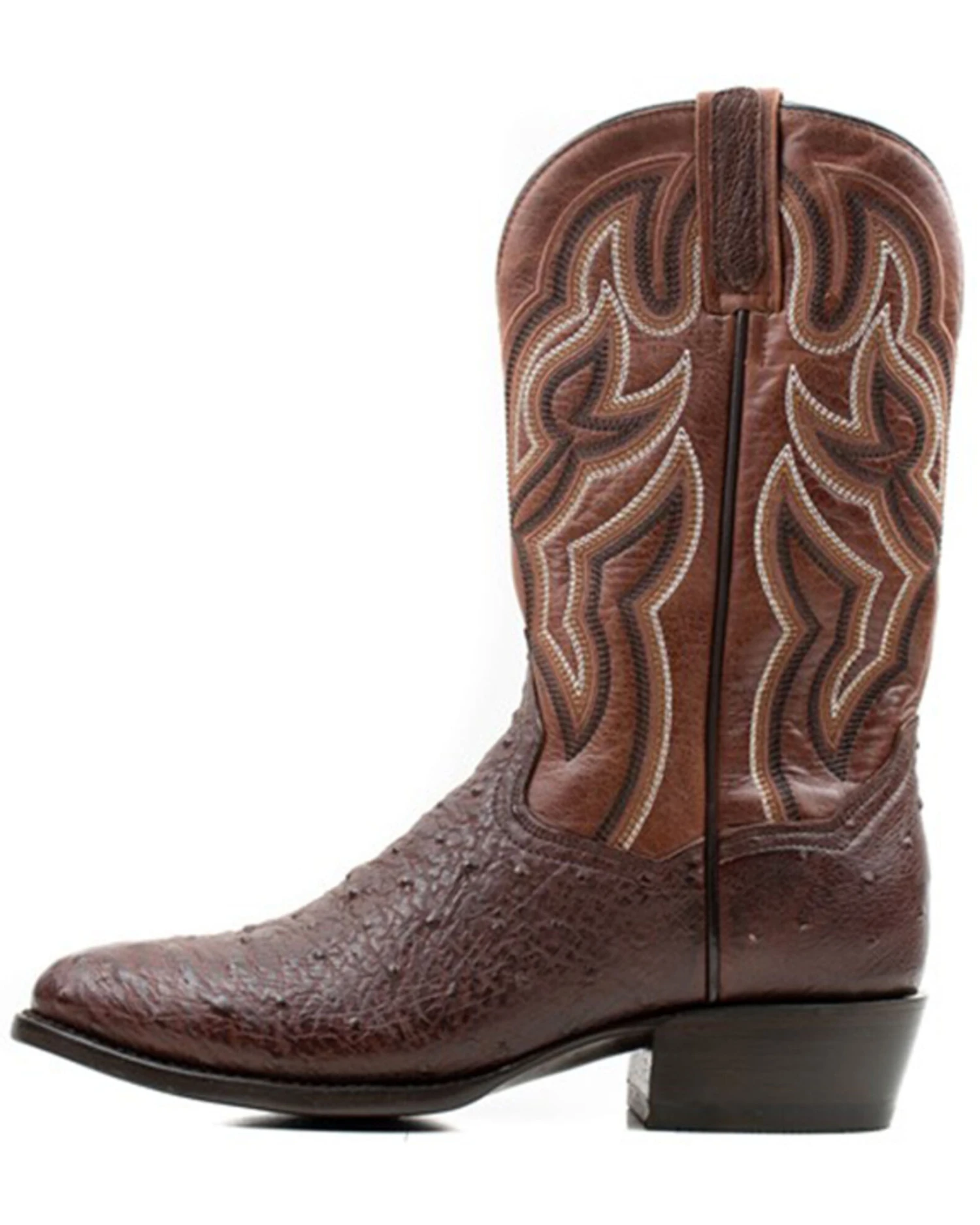 Dan Post Men's 12" Hand Ostrich Quill Exotic Western Boots - Medium Toe 3 Dan Post Men's 12" Hand Ostrich Quill Exotic Western Boots - Medium Toe