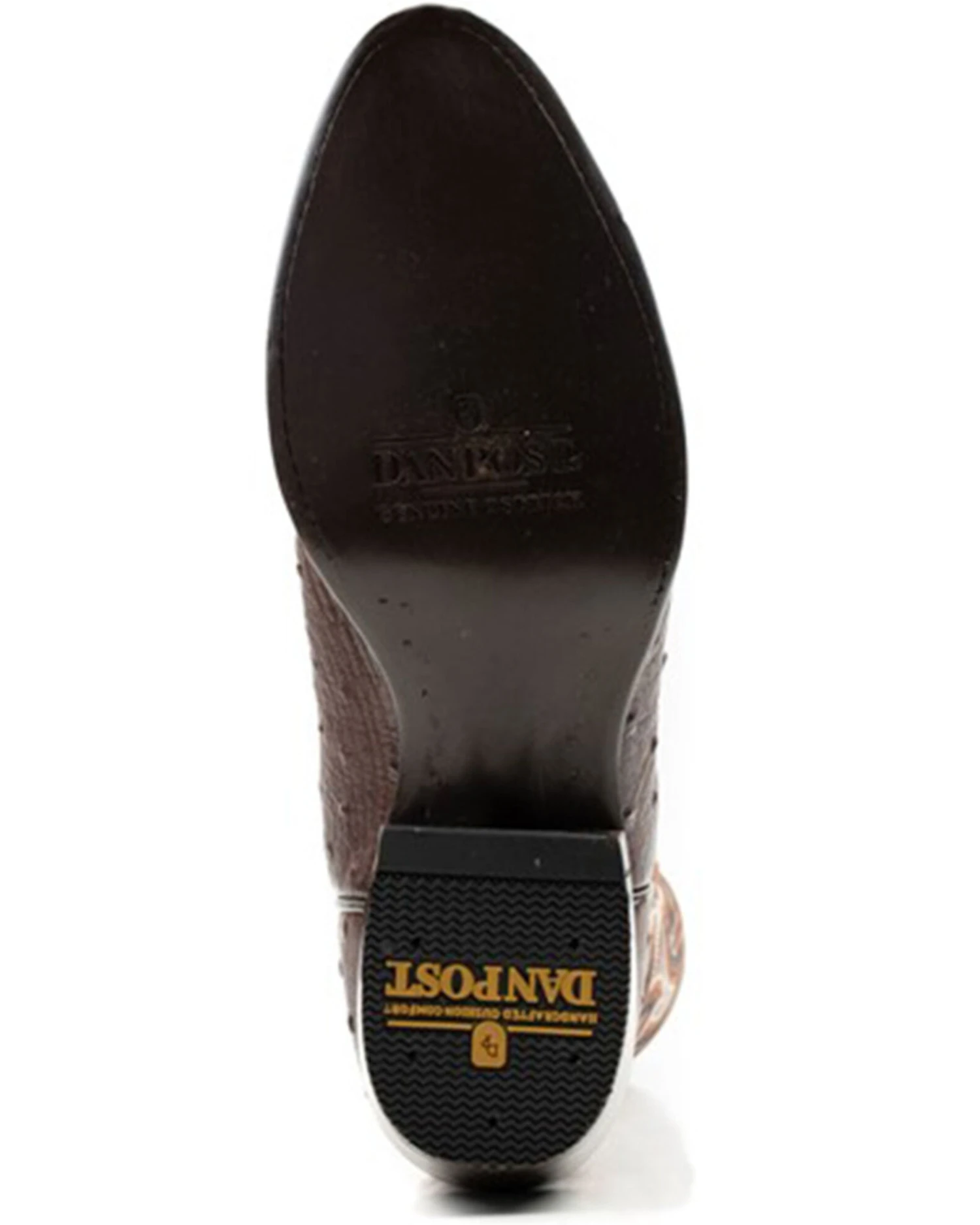 Dan Post Men's 12" Hand Ostrich Quill Exotic Western Boots - Medium Toe 8 Dan Post Men's 12" Hand Ostrich Quill Exotic Western Boots - Medium Toe - Image 6