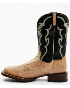 Dan Post Men's Hand Ostrich Quill Western Boots - Broad Square Toe -Dan Post 2000381788 100 P3