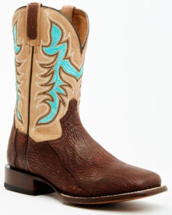 Dan Post Men's Exotic Shark Western Boots - Broad Square Toe -Dan Post 2000381793 201 P1