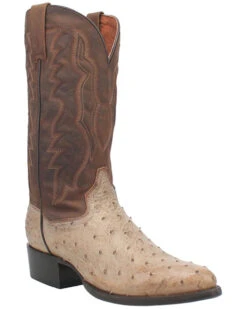 Dan Post Men's Pershing Full Quill Ostrich Western Boots - Medium Toe -Dan Post 2000395860 295 P1