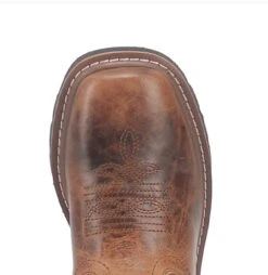 Dan Post Children And Youth Adair Tan/Red Square Toe Boots DPC2927 DPC3927 -Dan Post 394F4B92 3224 43BB 9870 C56A9CBB7B79