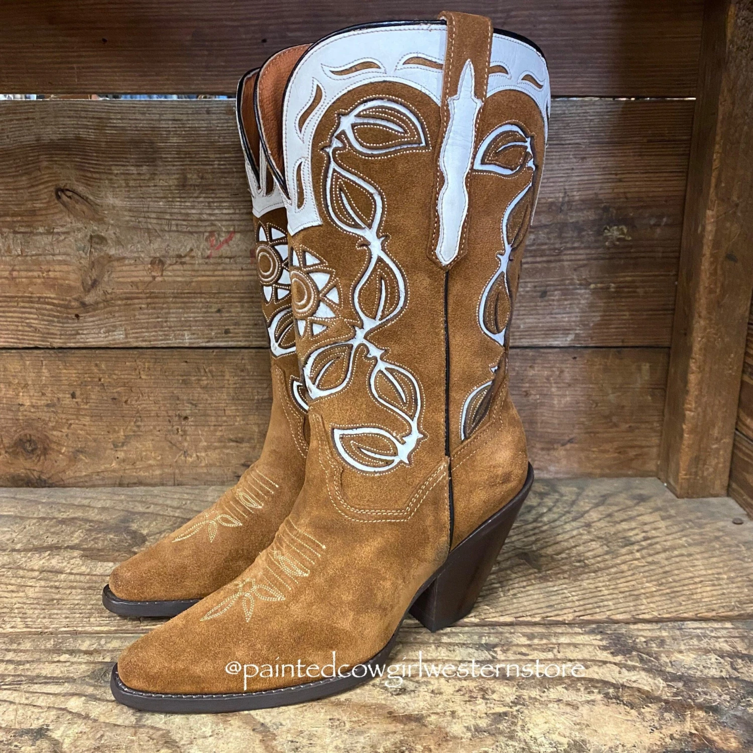 Dan Post Women's Moni Shaft Embroidery Suede Snip Toe Western Boots DP4326 4 Dan Post Women's Moni Shaft Embroidery Suede Snip Toe Western Boots DP4326 - Image 2