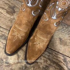 Dan Post Women's Moni Shaft Embroidery Suede Snip Toe Western Boots DP4326 14 Dan Post Women's Moni Shaft Embroidery Suede Snip Toe Western Boots DP4326 -Dan Post IMG 3633 1