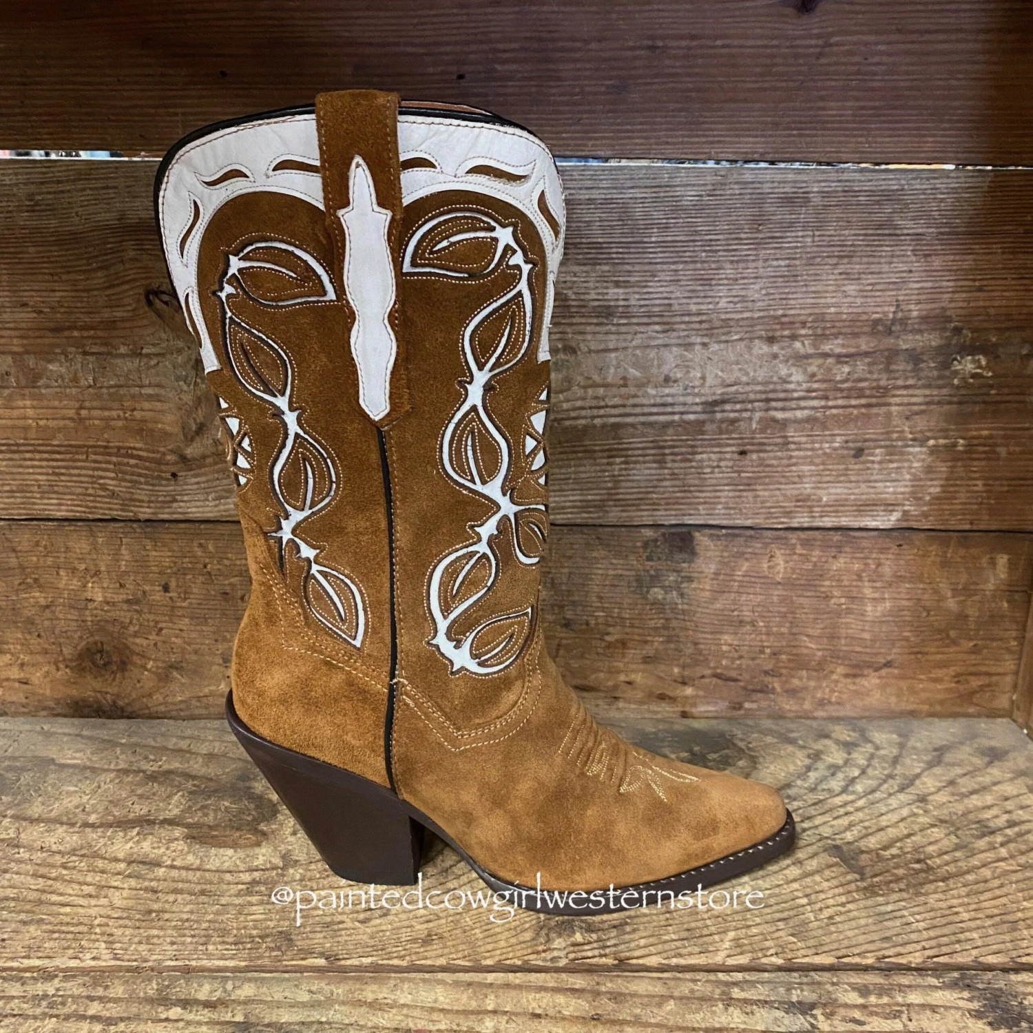 Dan Post Women's Moni Shaft Embroidery Suede Snip Toe Western Boots DP4326 8 Dan Post Women's Moni Shaft Embroidery Suede Snip Toe Western Boots DP4326 - Image 6