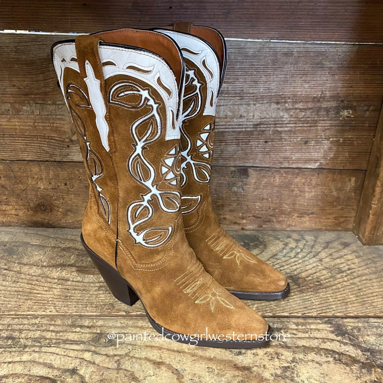 Dan Post Women's Moni Shaft Embroidery Suede Snip Toe Western Boots DP4326 5 Dan Post Women's Moni Shaft Embroidery Suede Snip Toe Western Boots DP4326 - Image 3