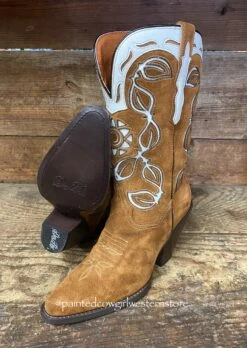 Dan Post Women's Moni Shaft Embroidery Suede Snip Toe Western Boots DP4326 -Dan Post IMG 3638