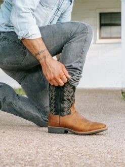 Dan Post Men's Boldon Leather Square Toe Western Boots DP4906