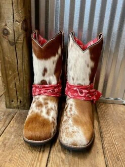 Dan Post Children And Youth Bandana Cowhide Western Boots DPC2933 DPC3933 -Dan Post IMG 9928 1