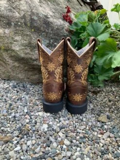 Dan Post Children's And Youth "Gardenia" Brown Floral Embroidered Boots DPC2942 DPC3942 -Dan Post image 3ddb0461 102e 4c39 9005 20df01f8229d 1