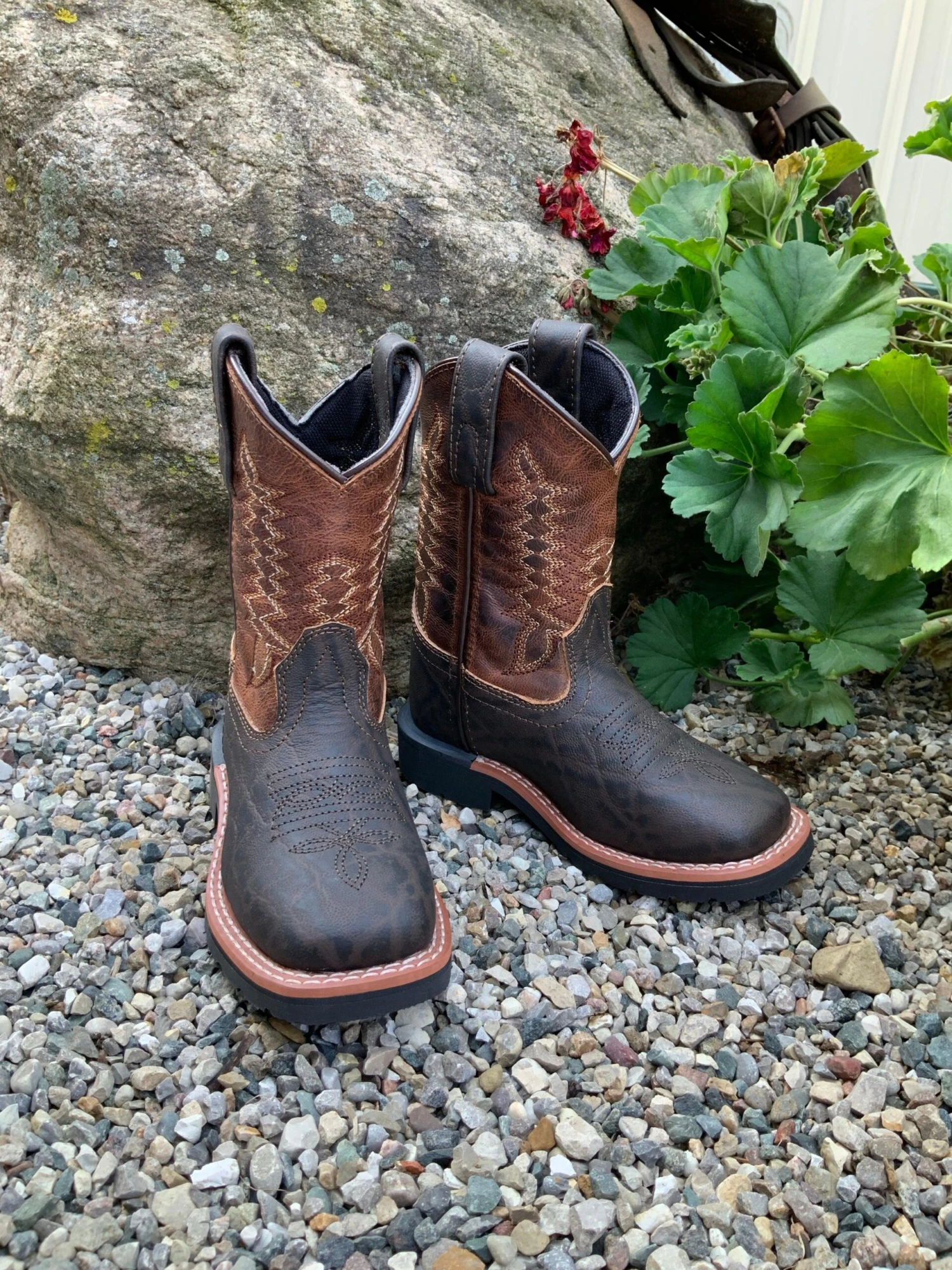 Dan Post Children's And Youth Lil' Dillon Brown Square Toe Boot DPC2945 DPC3945 4 Dan Post Children's And Youth Lil' Dillon Brown Square Toe Boot DPC2945 DPC3945 - Image 2